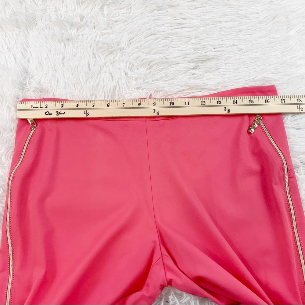 VDP Collection mid rise Straight Leg knit Pants with exposed zipper details - Picture 9 of 12